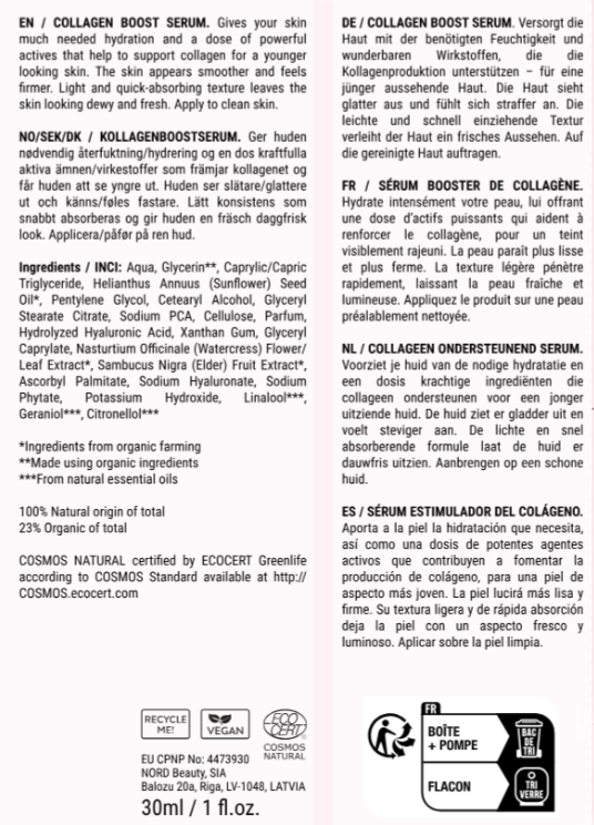 "Perfect Skin" Sérum Collagène Booster 30ml