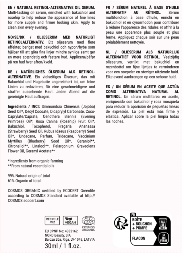 "Sleeping Beauty" Sérum Naturel Rétinol Alternative 30ml