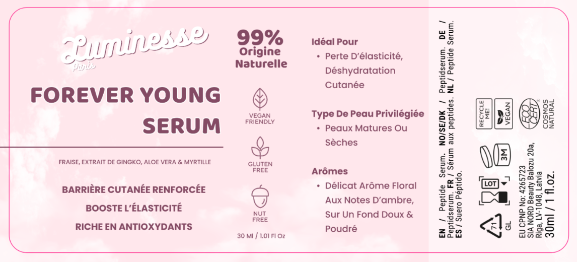 "Forever Young" Sérum Peptidique Anti-Âge 30ml