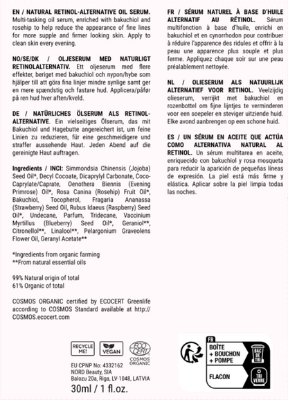 "Sleeping Beauty" Sérum Naturel Rétinol Alternative 30ml